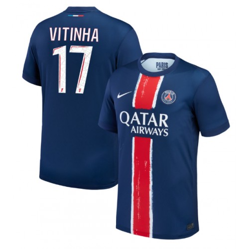 Fotbalové Dres Paris Saint-Germain Vitinha #17 Domácí 2024-25 Krátký Rukáv